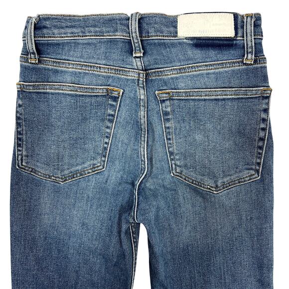 Re/Done Originals High Rise Ankle Crop Jeans Women's 26" Stretch Denim Retro - Picture 5 of 8